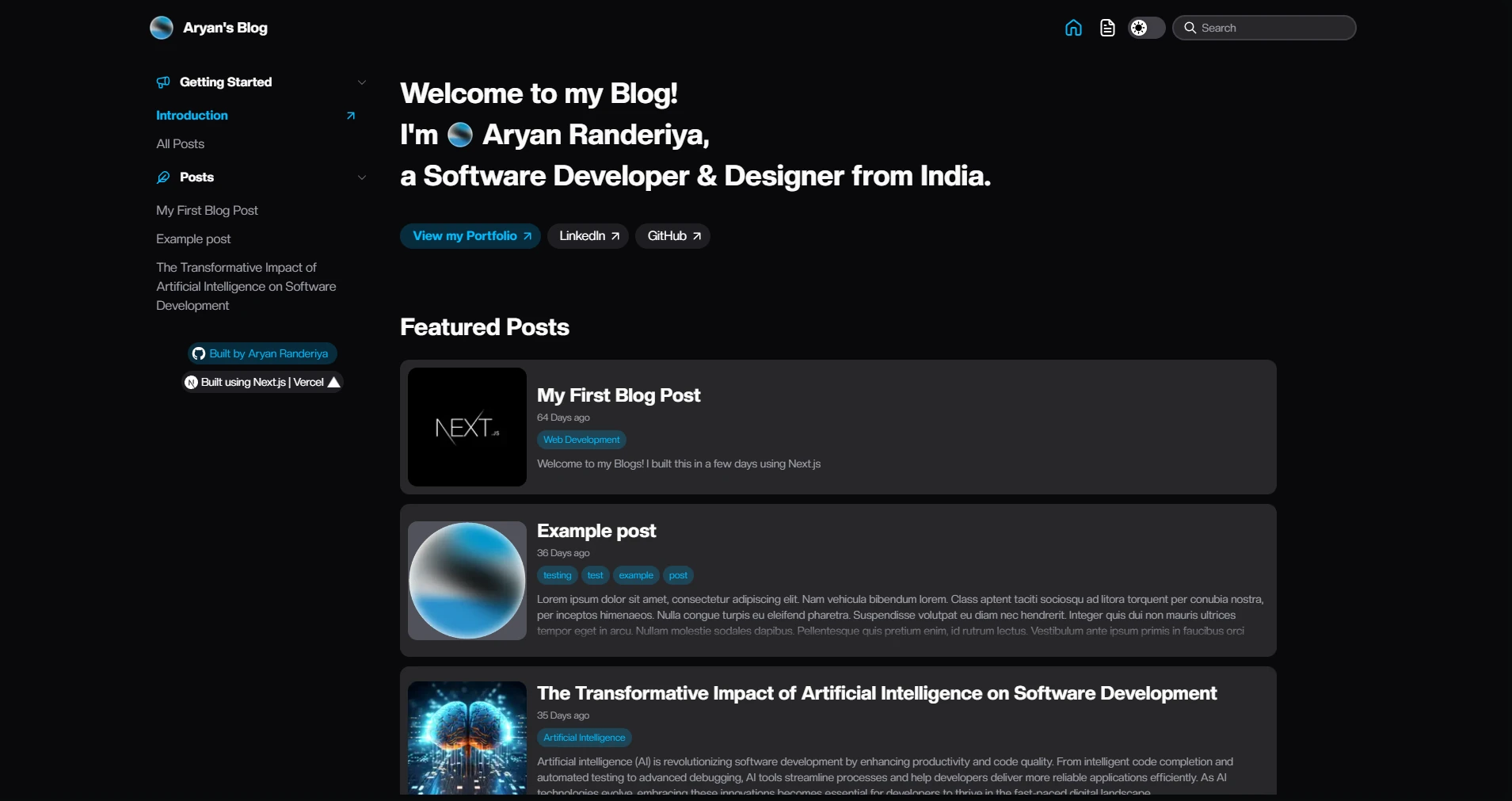 Blog (Next.js) screenshot 4