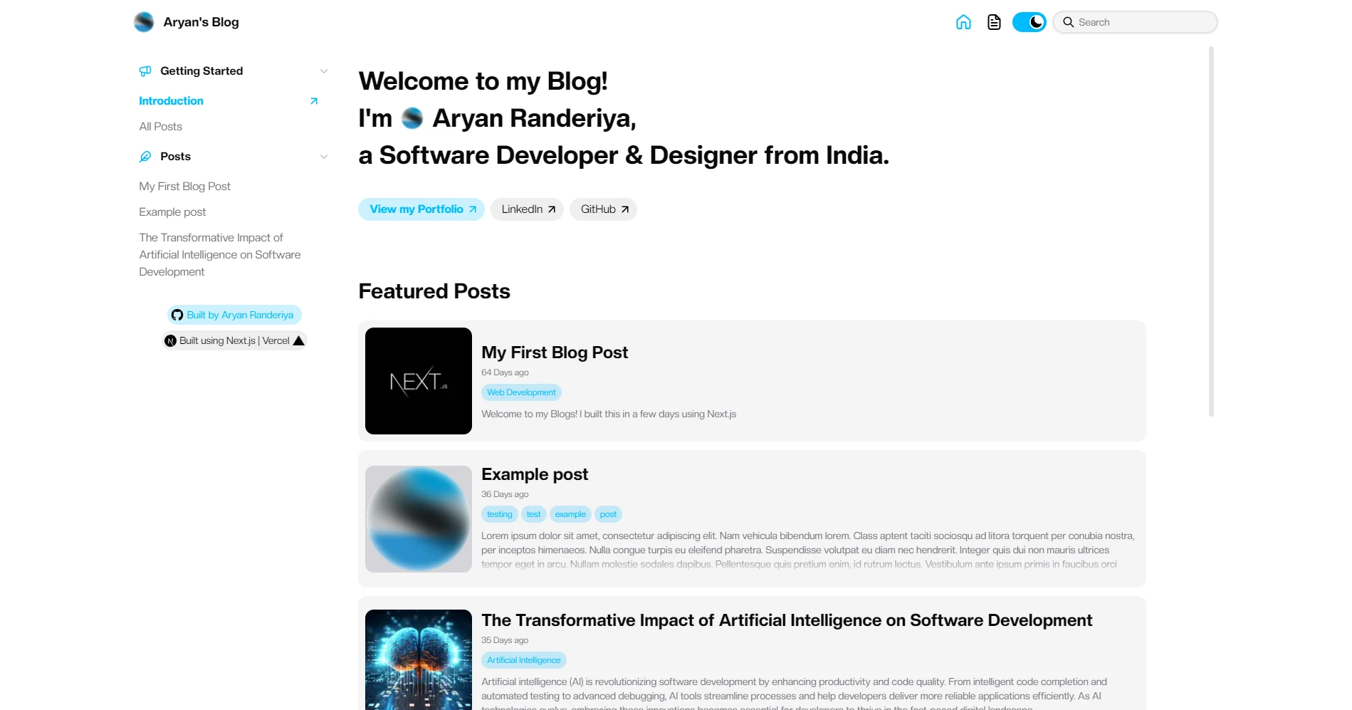 Blog (Next.js) screenshot 5